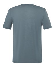 super natural T-shirt Freizeit Gravel (Mieszanka Merino) szary męski