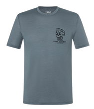 super natural T-shirt Freizeit Gravel (Mieszanka Merino) szary męski