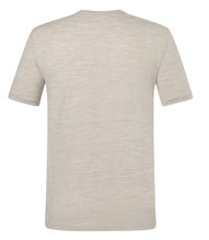 super natural T-shirt Freizeit Gravel (Mieszanka Merino) beżowy męski
