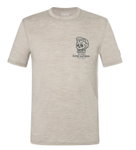 super natural Freizeit-Tshirt Gravel Tee (Merino-Mix) beige Herren