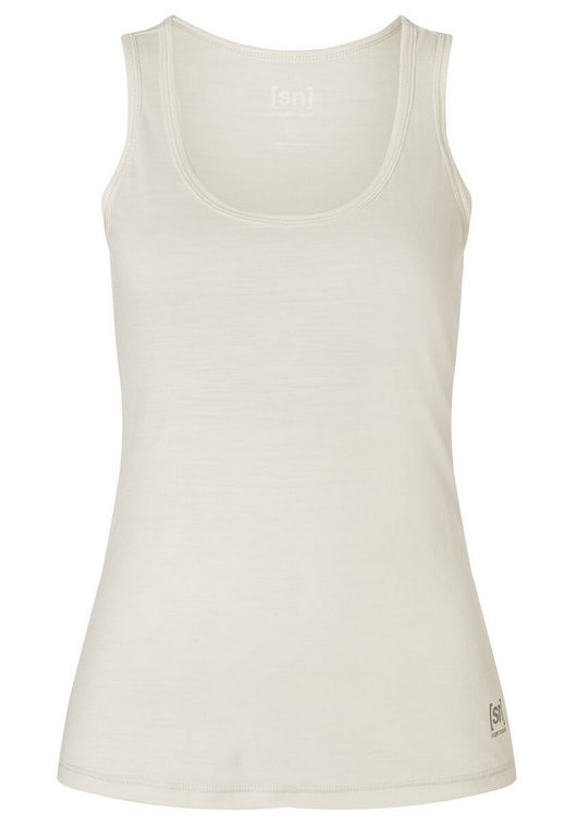 super natural Functional Underwear Tank-Top Sierra140 (Merino-Mix, lightweight, breathable) white Women