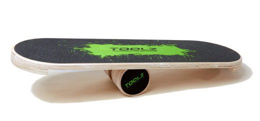 TOOLZ Balance Board Trainer - Balancebrett zur Stärlung der Muskulatur, Gleichgewicht und Koordination schwarz