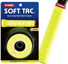 Tourna Overgrip Soft Tac neonowy żółty 3 szt.