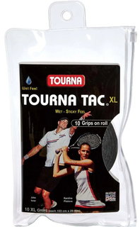 Tourna Overgrip Tac XL 0.55mm schwarz 10er Rolle