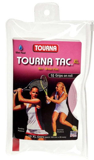 Tourna Overgrip Tac XL 0.55mm pink 10er Rolle