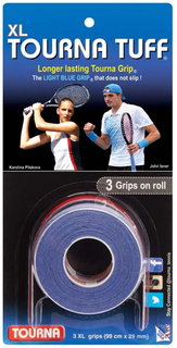 Tourna Overgrip Tuff XL (longer durability) blue 3-pack