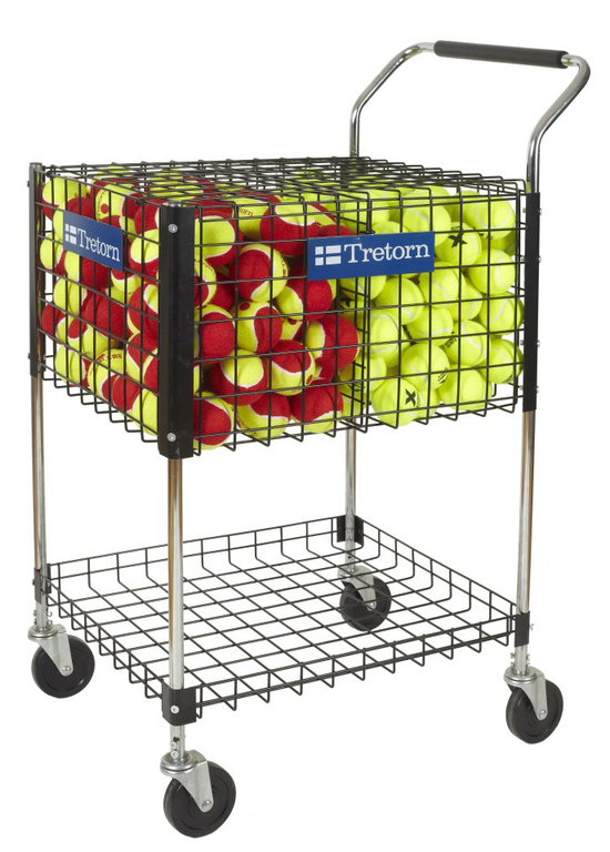 Tretorn Tennis-Ballwagen Metall (für ca. 325 Tennisbälle)