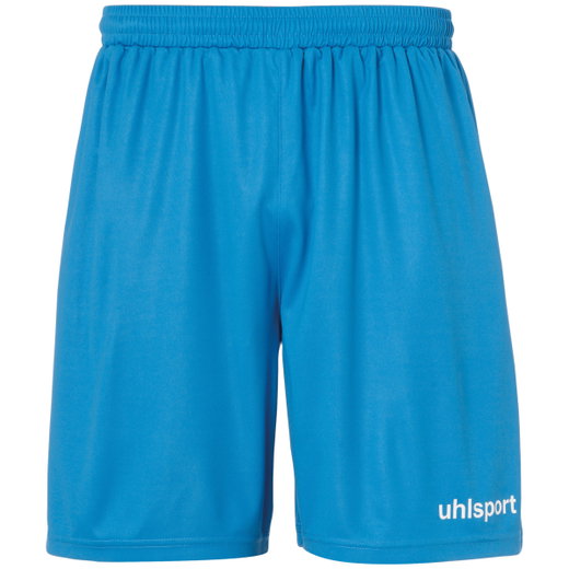uhlsport Spodenki sportowe Short Basic Center krótkie cyan/biały chłopcy