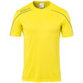 uhlsport Sport-Trikot Stream 22 (100% Polyester) limonengelb/azurblau Herren