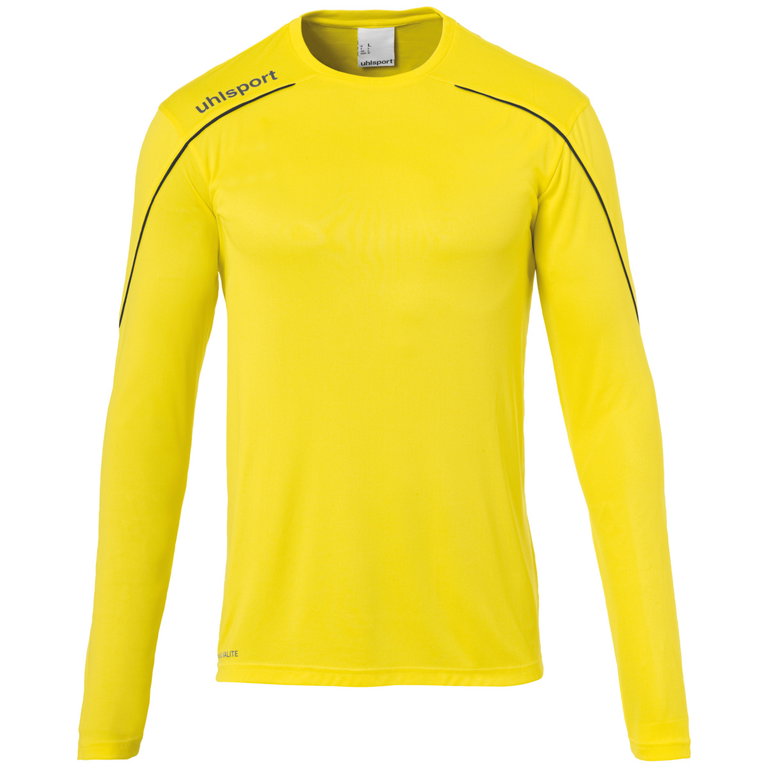 uhlsport Langarmshirt Stream 22 limonengelb/schwarz Herren