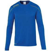 uhlsport Langarmshirt Stream 22 azurblau/limonengelb Kinder