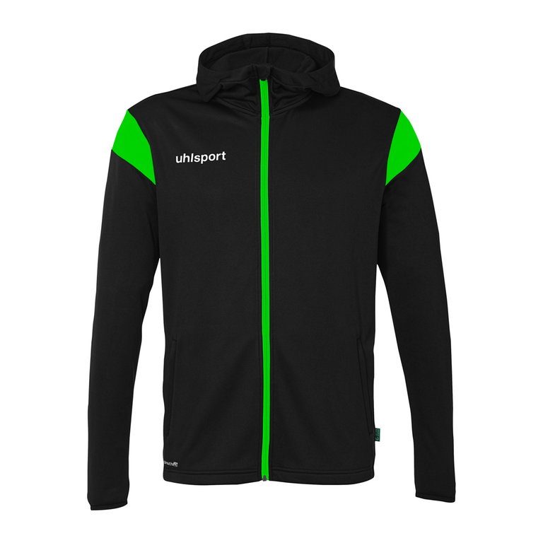 uhlsport Kapuzenjacke Squad 27 Track (Full-Zip) schwarz/grün Kinder