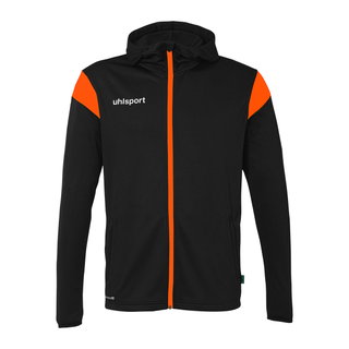uhlsport Kurtka z kapturem Squad 27 Track (pełny zamek) czarna/pomarańczowa męska