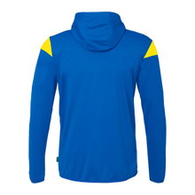 uhlsport Hooded Jacket Squad 27 Track (Full-Zip) azure blue/yellow Men's