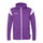 uhlsport Bluza z kapturem Squad 27 Track (na zamek błyskawiczny) fioletowo/biała męska