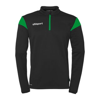 uhlsport Langarmshirt Ziptop Squad 27 (Stehkragen) schwarz/grün Kinder