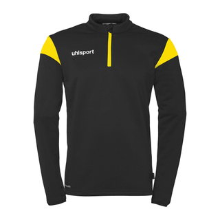uhlsport Langarmshirt Ziptop Squad 27 (Stehkragen) schwarz/gelb Kinder