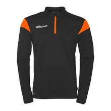 uhlsport Long Sleeve Zip Top Squad 27 (Stand-up Collar) black/orange Kids