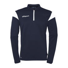 uhlsport Long Sleeve Zip Top Squad 27 (Stand Collar) navy blue/white Kids