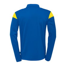 uhlsport Long Sleeve Zip Top Squad 27 (Stand-up Collar) azure blue/yellow Kids