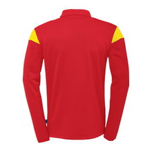 uhlsport Long Sleeve Zip Top Squad 27 (Stand Collar) red/yellow Kids