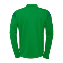 uhlsport Koszulka z długim rękawem Ziptop Squad 27 (stojący kołnierz) zielona dziecięca