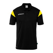 uhlsport Sport Polo Squad 27 (100% recycled Polyester) black/yellow children