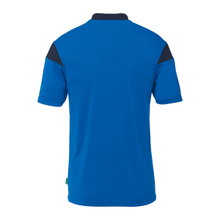 uhlsport Sport Polo Squad 27 (100% recycled polyester) azure blue/navy blue men's