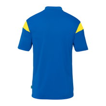 uhlsport Polo sportowe Squad 27 (100% rec. poliester) azurblau/żółty mężczyźni