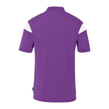 uhlsport Polo sportowe Squad 27 (100% rec. poliester) fioletowo/białe męskie