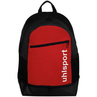 uhlsport Essential Sports Backpack with Bottom Compartment black/red - 30 Litres