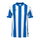 uhlsport Sport-Tshirt Retro Stripe (V-Ausschnit) Kurzarm azurblau/weiss Herren