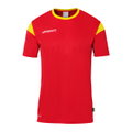 uhlsport Sport-Tshirt Squad 27 (100% Polyester) rot/gelb Kinder