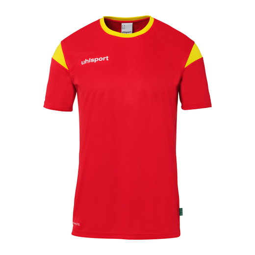 uhlsport Sport-Tshirt Squad 27 (100% Polyester) rot/gelb Kinder
