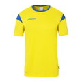 uhlsport Sport-Tshirt Squad 27 (100% Polyester) gelb/azurblau Herren