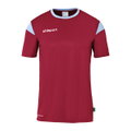 uhlsport Sport-Tshirt Squad 27 (100% Polyester) bordeaux/skyblau Kinder