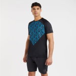 umbro Sport-Tshirt Pro Training Graphic Jersey (100% Polyester) schwarz/blau Herren