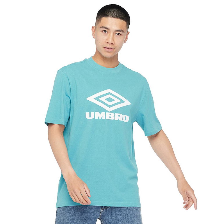 umbro Freizeit-Tshirt Diamond Logo Tee (Baumwolle) hellblau/weiss Herren