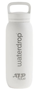 waterdrop x ATP Tour Trinkflasche ATP Thermo Edelstahl (robuste, doppelwandige Isolierung) 600ml weiss