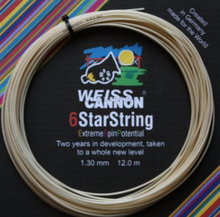 WeissCannon Tennissaite 6 StarString (Kontrolle+Touch) natur 12m Set