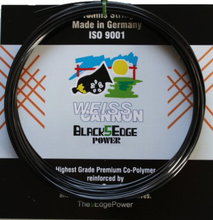 WeissCannon Tennissaite Black5Edge 1.24 (Haltbarkeit+Spin) schwarz 12m Set