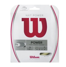 Besaitung mit Tennissaite Wilson NXT Power (Armschonung+Touch) natur