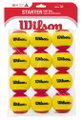 Wilson Methodikbälle Stage 3 Starter Easy Ball Red gelb/rot 12er Beutel