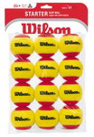 Wilson Methodikbälle Stage 3 Starter Easy Ball Red gelb/rot 12er Beutel