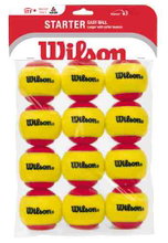 Wilson Methodikbälle Stage 3 Starter Easy Ball Red gelb/rot 12er Beutel