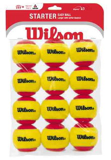 Wilson Methodikbälle Stage 3 Starter Easy Ball Red gelb/rot 12er Beutel