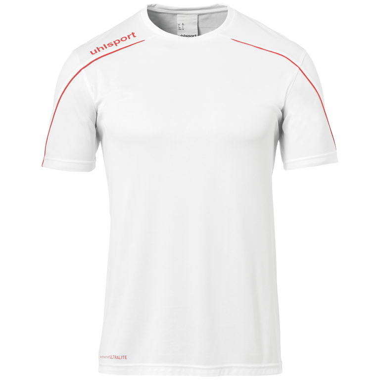 uhlsport Sport-Trikot Stream 22 (100% Polyester) weiss/rot Kinder