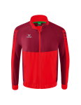 Erima Präsentationsjacke Six Wings (100% Polyester, Stehkragen, ohne Innenfutter) rot/bordeaux Jungen