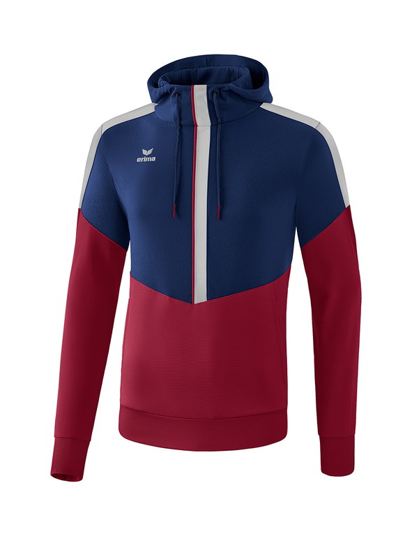 Erima Hoodie Squad Hoodie (Cotton Touch) navy/bordeaux/grey Children