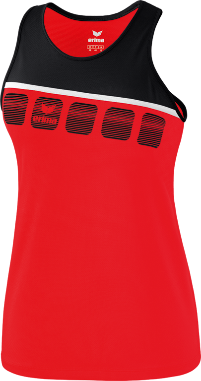 Erima Sport-Tank 5C rot/schwarz Damen